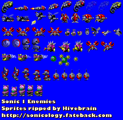 Sonic the Hedgehog Sprite Sheet - Evil Sonics Sonic Hacks